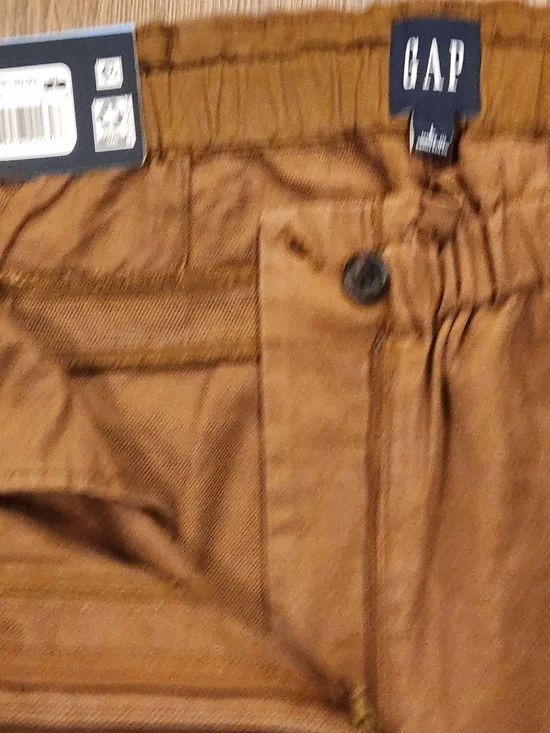 GAP Women’s Wide-Leg Easy Twill Pants in Cognac - Large - Picture 4 of 7